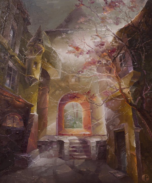 Old Town Gate - Oil On Canvas - 100x120